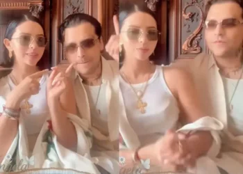 Christian Nodal y Ángela Aguilar hacen tag de esposos