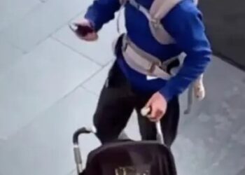 Papá vive momento de pánico en centro comercial