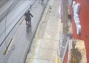 Buscan a ciclista que golpeó a peatón en Oaxaca