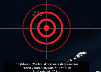 Sismo de 7.6 sacude el extremo sur de Chile y Argentina sin dejar víctimas