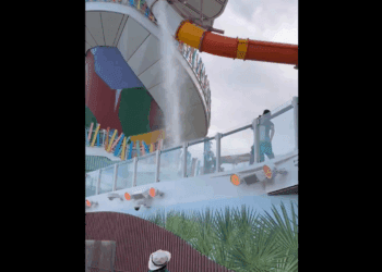 Accidente en tobogán del Icon of the Seas deja un pasajero herido