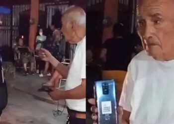 Adulto mayor recupera celular robado en iglesia de Monterrey