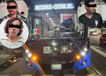 Detenidos por agredir a policía y dañar trolebús