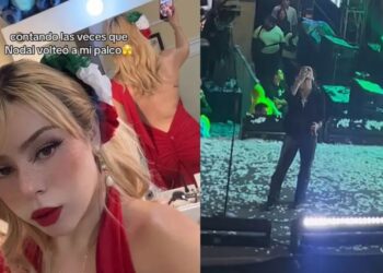Fan asegura que Nodal la miró en pleno concierto