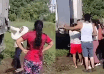 Indignación en Chiapas: saquean camión tras ponchadura