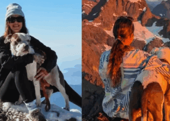 Heroína en la montaña: mujer salva a su perro tras caer 18 metros