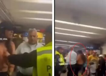 Mujer agrede a policía en el Metro Zócalo y se viraliza como “Lady Metro”