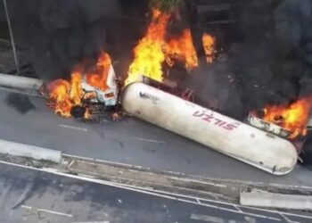 Muere chofer de pipa tras explosión en Puente de la Concordia