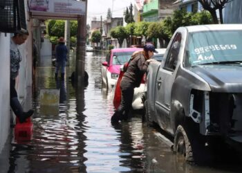 Ejército y Guardia Nacional despliegan Plan DN-III-E en Nezahualcóyotl tras fuertes lluvias