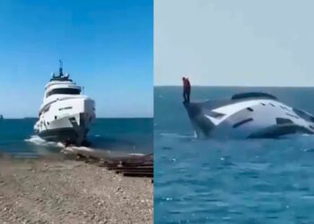Yate de lujo se hunde en Turquía minutos después de zarpar