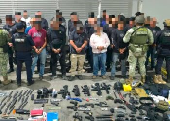 Cae grupo de 38 hombres en presunto adiestramiento táctico en Michoacán