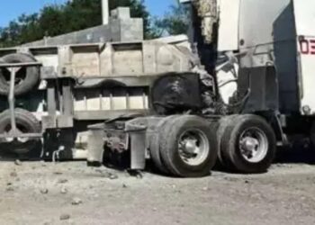 Tractocamión choca con tren en Reynosa; reportan heridos