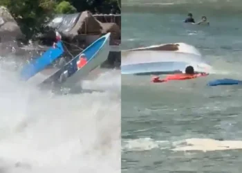 Lancha con turistas se vuelca en Puerto Vallarta por “Priscilla”