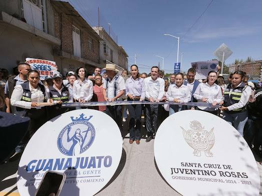 Entrega Gobierno de la Gente más obras en Tarimoro y Juventino Rosas