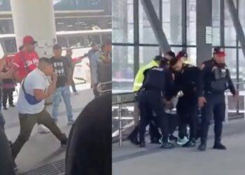 Enfrentamiento de pasajeros contra Policías en Indios Verdes deja dos agentes heridos y cuatro detenidos