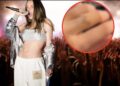 Belinda se lesiona en show pero sigue cantando con dolor
