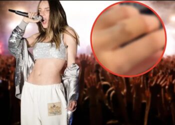 Belinda se lesiona en show pero sigue cantando con dolor