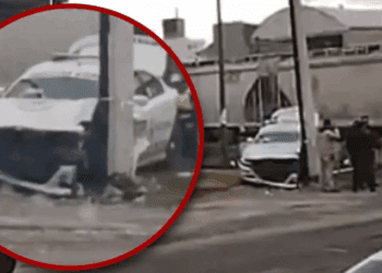 Policía arrastrada por tren en Tepeaca deja daños materiales