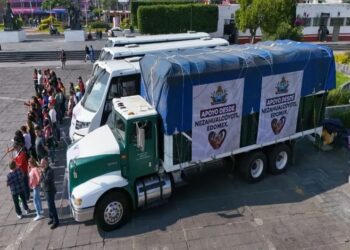 Solidaridad con Veracruz: Nezahualcóyotl envía 13 toneladas de víveres y personal de apoyo