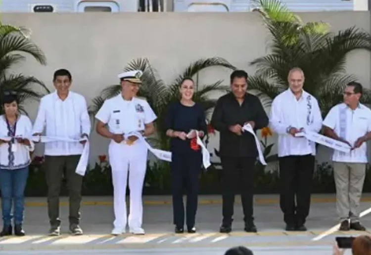 Sheinbaum pone en marcha nuevas estaciones de la Línea K del Tren Interoceánico