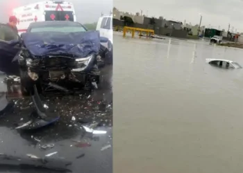 Frente frío 16 causa inundaciones y deja un muerto en Tamaulipas