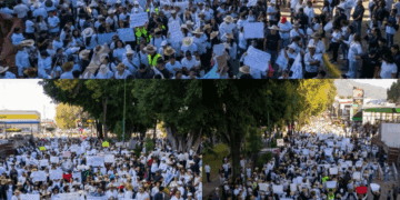 Multitudinaria marcha en Uruapan exige justicia y seguridad tras asesinato de Carlos Manzo