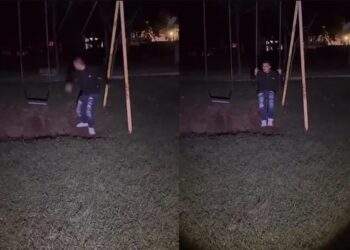 Columpio se mueve solo tras reto en TikTok y causa revuelo