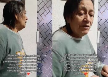 Abuelita con Alzheimer emociona al cantar “El Noa Noa”