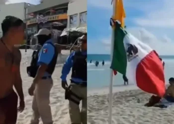¿Discriminado por colocar bandera de México en Cancún?