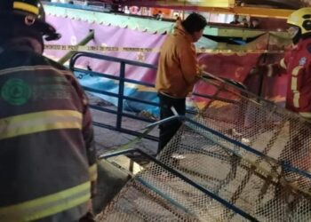 Accidente en feria de Puebla deja tres heridos tras desperfecto en juego mecánico