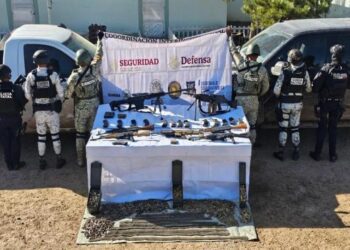 Ejército y Guardia Nacional incautan fusil Barret y arsenal en Guachochi