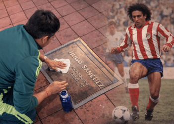 Aficionado mexicano rescata del olvido el homenaje a Hugo Sánchez en el Metropolitano