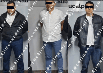 Detienen en Atizapán a tres sujetos que se hacían pasar por policías federales