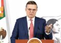 Marcelo Ebrard llama a la cautela ante arancel global anunciado por Donald Trump