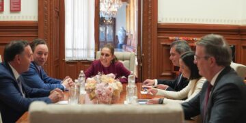 Presidenta sostiene encuentro con líderes de GE Vernova y Xignux para fortalecer inversión energética