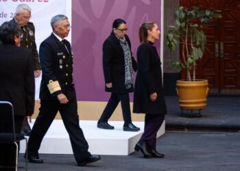 Sheinbaum encabeza reunión de gabinete en Palacio Nacional tras operativo contra ‘El Mencho’