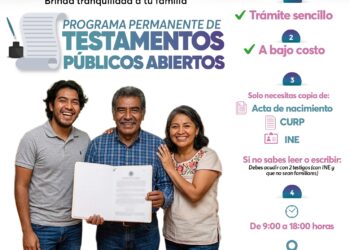 Pedro Rodríguez brinda certeza patrimonial, a través del programa permanente de testamentos